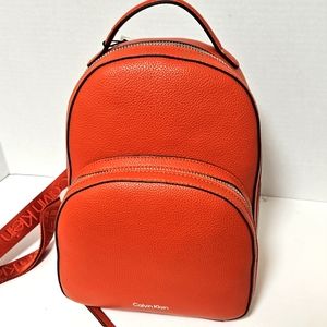 Celvin Klein Faux Leather Backpack